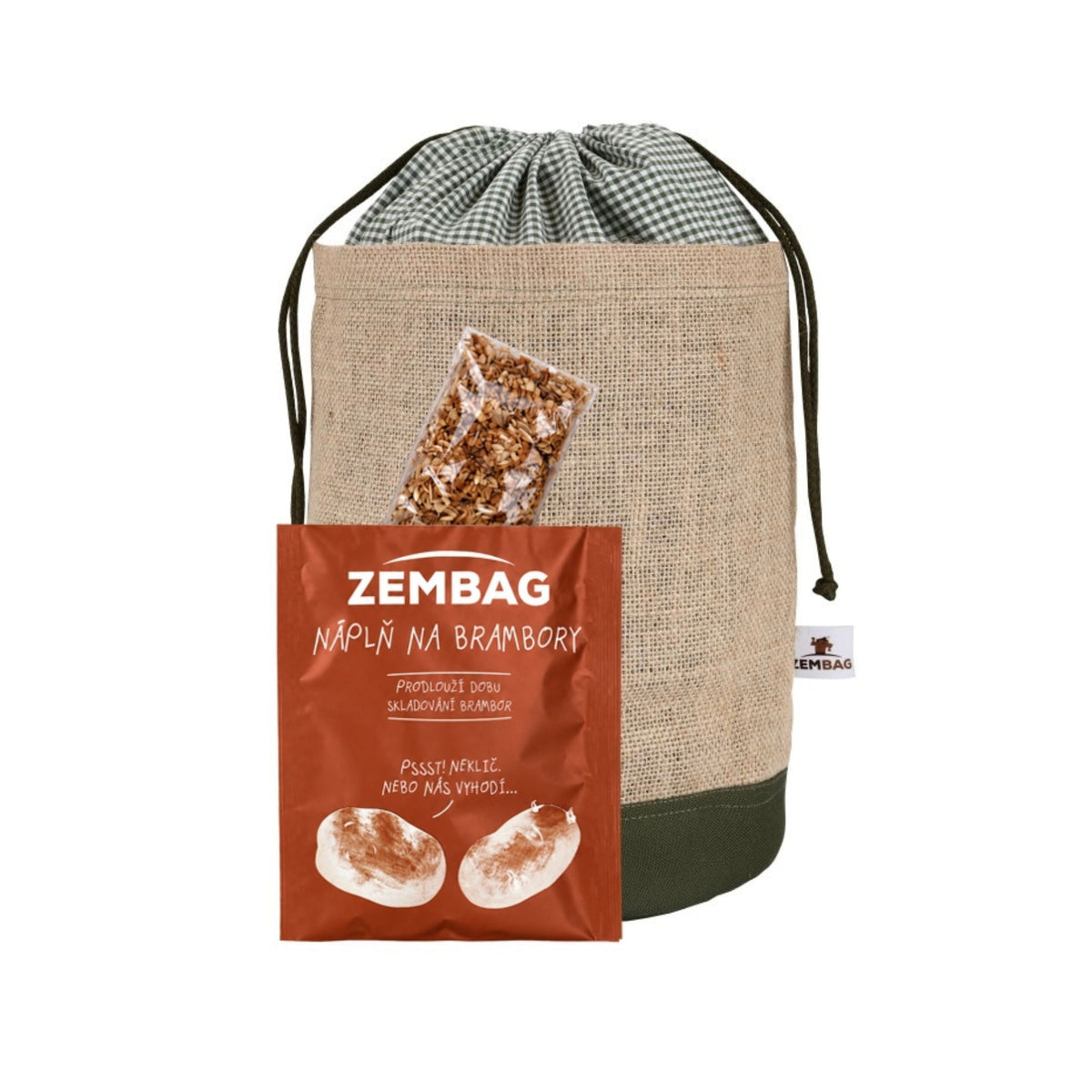 903903 Pytel na 2,5 kg brambor - olivově zelený   ZEMBAG-1