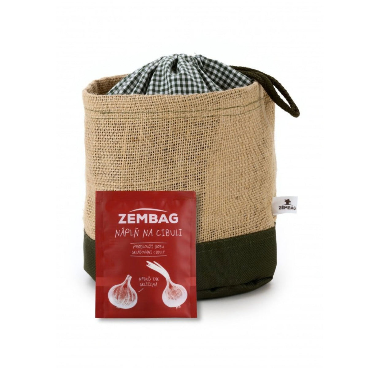 903907 Pytel na 2 kg cibule - olivově zelený   ZEMBAG-1