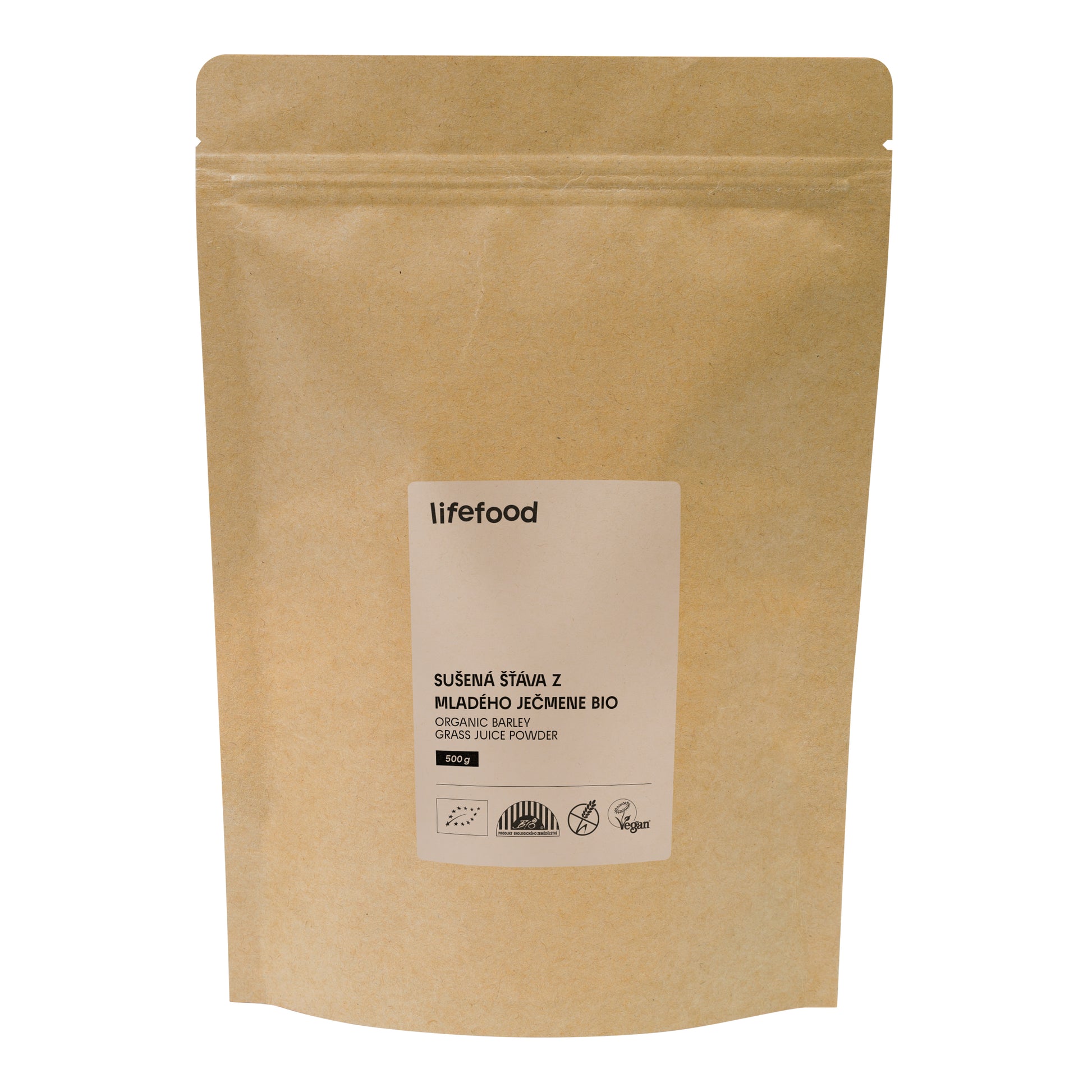 913102 Ječmen mladý sušená šťáva 500 g BIO   LIFEFOOD-1