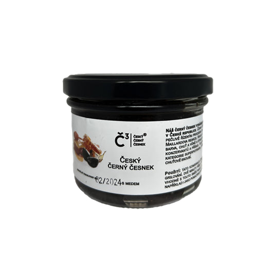 913106 Česnek černý český s medem 220 g   BLACK GARLIC-1