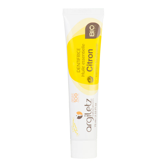 926016 Zubní pasta s bílým a žlutým jílem citron 75 ml BIO   ARGILETZ-1