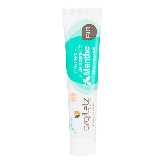 926018 Zubní pasta s bílým jílem máta 75 ml BIO   ARGILETZ-1