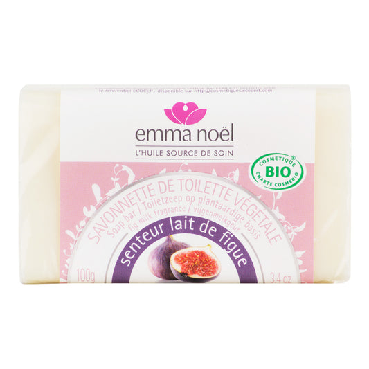 941327 Mýdlo rostlinné fíkové mléko 100 g BIO   EMMA NOËL-1