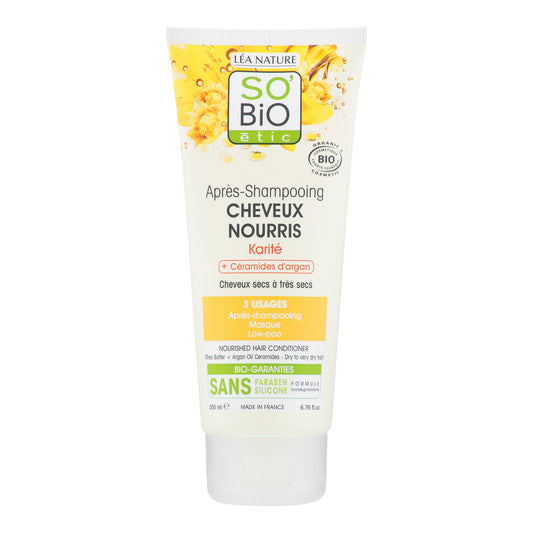 942352 Kondicionér pro suché vlasy s karité a arganovými ceramidy 200 ml BIO   SO´BIO-1