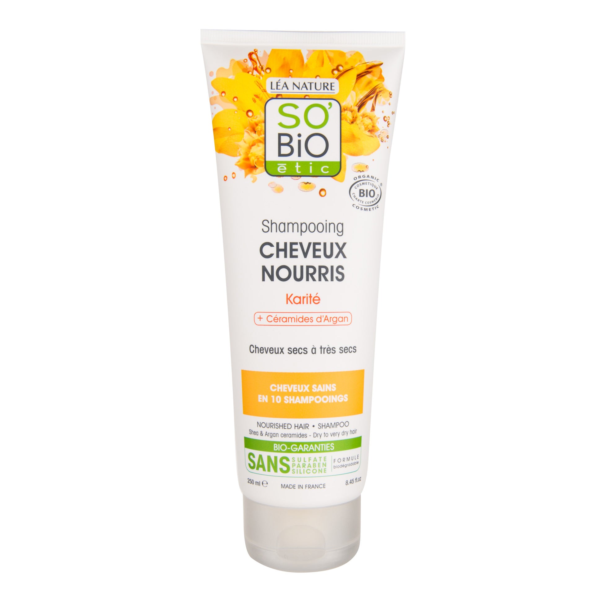 942359 Šampon jemný výživný s karité a arganovými ceramidy 250 ml BIO   SO´BIO étic-1