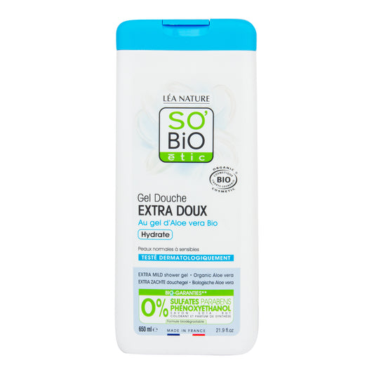 942379 Gel sprchový EXTRA JEMNÝ s aloe vera 650 ml BIO  SO’BiO étic-1