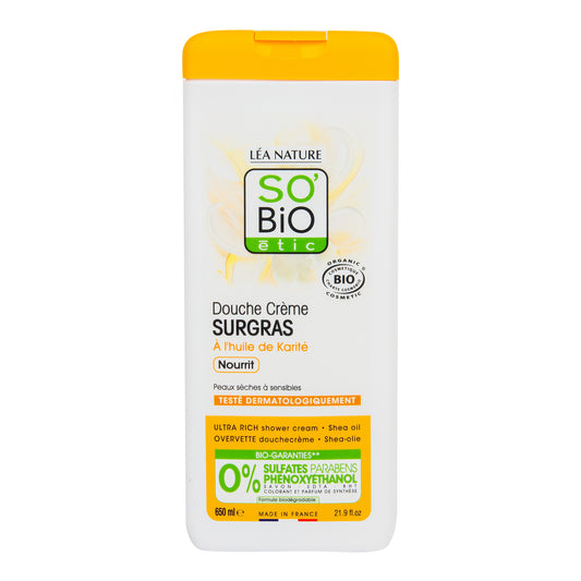 942380 Krém sprchový SURGRAS s máslem karité 650 ml BIO  SO’BiO étic-1