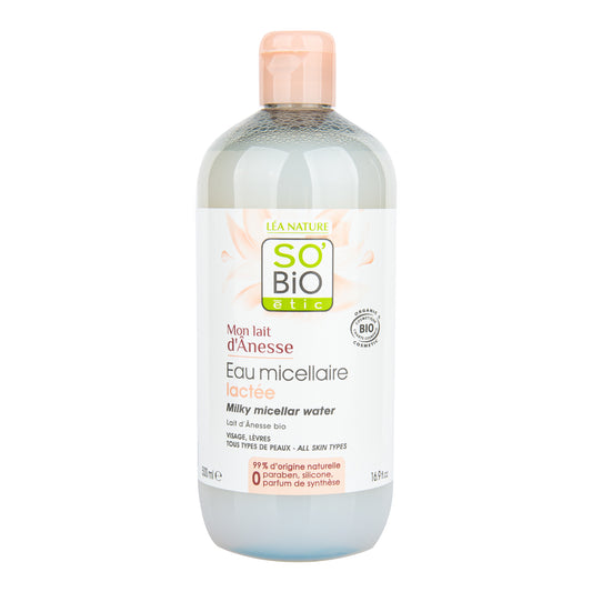 943507 Voda micelární s oslím mlékem 500 ml BIO   SO´BIO étic-2
