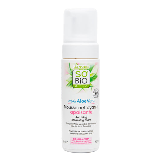 943744 Pěna čisticí zklidňující  Aloe Vera 150 ml BIO   SO’BiO étic-2