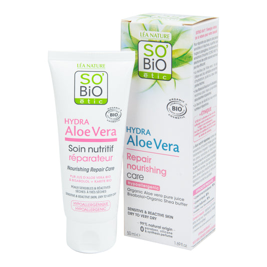 943785 Péče výživná reparační aloe vera pro citlivou pleť 50 ml BIO   SO´BIO-1