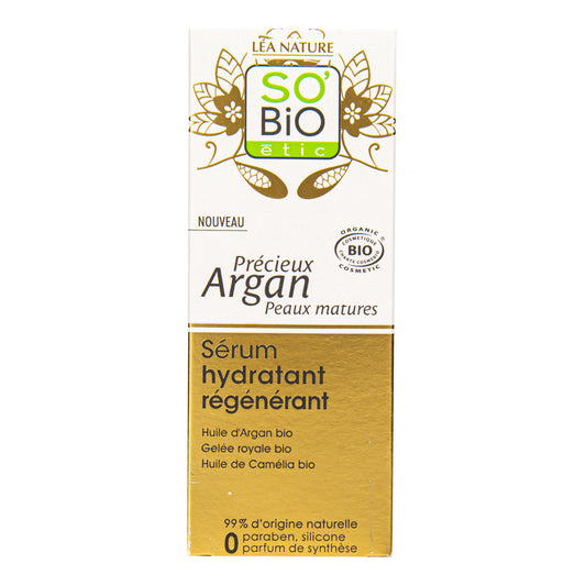 943799 Sérum hydratační a regenerační 30 ml BIO zralá pleť  Precieux argan   SO´BIO étic-1