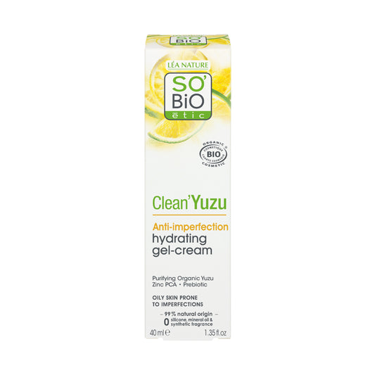 943961 Gel-krém pleťový hydratační Clean Yuzu 40 ml BIO   SO’BiO étic-1