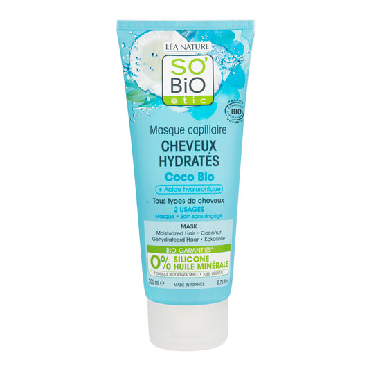 948813 Maska vlasová hydratační s kokosem a hyaluronem 200 ml BIO   SO’BiO étic-1