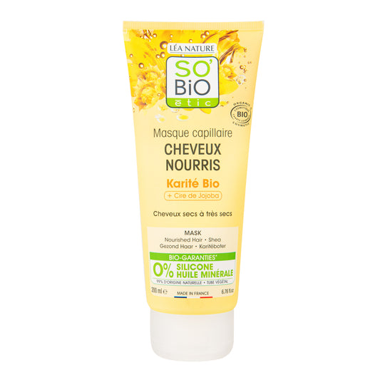 948814 Maska vlasová výživná s karité a jojobovým voskem 200 ml BIO   SO’BiO étic-1